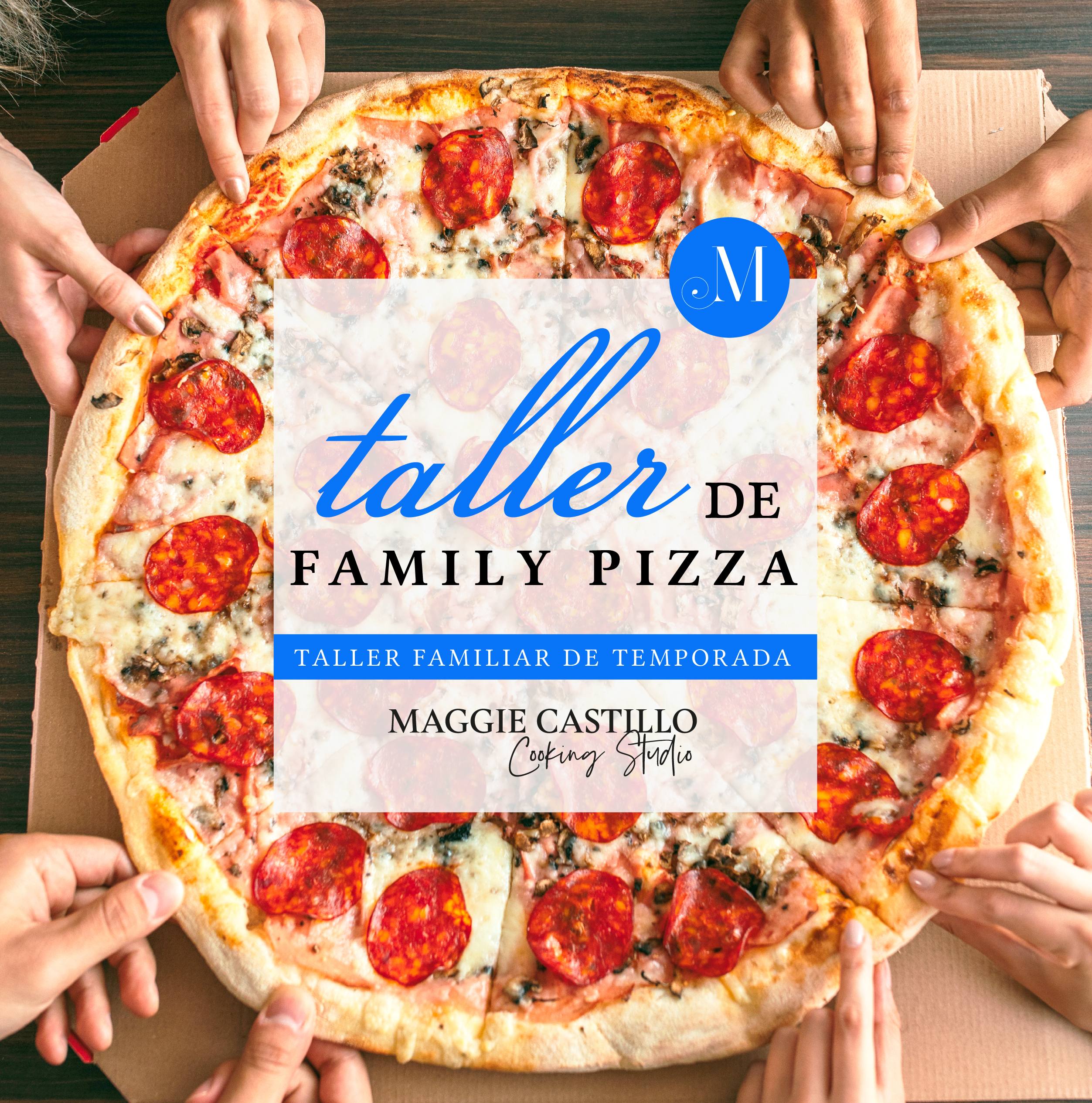 taller de pizza familiar